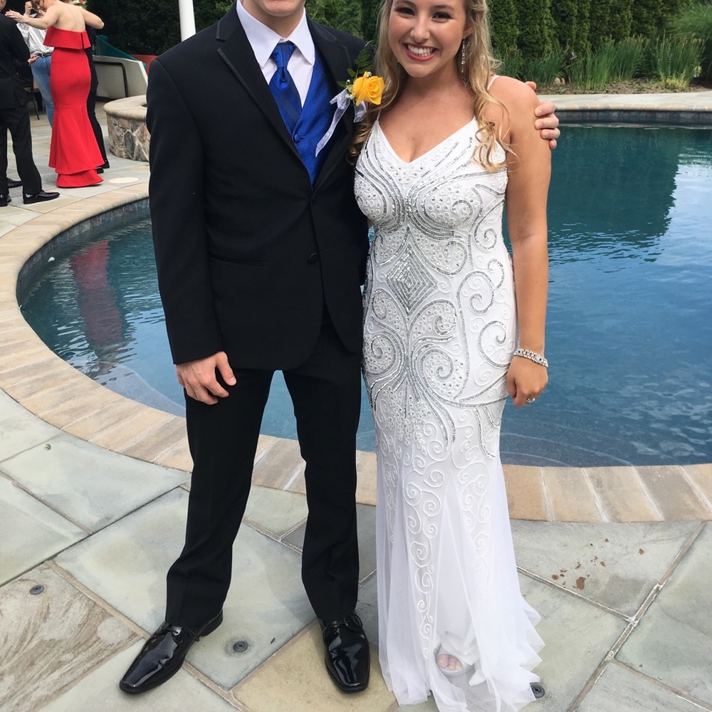 white prom dress